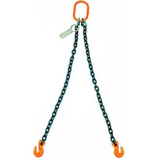 Mazzella Mazzella Lifting B151099 4' Double Leg Chain Sling W/ Grab Hook S5193204D02